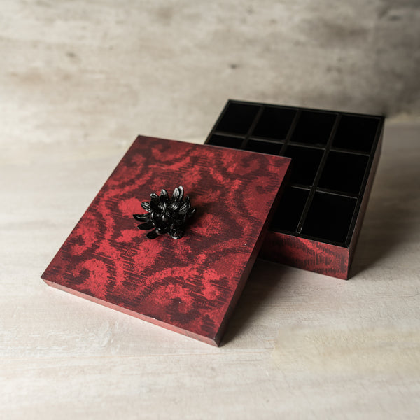 Red Ikat Tea Boxes