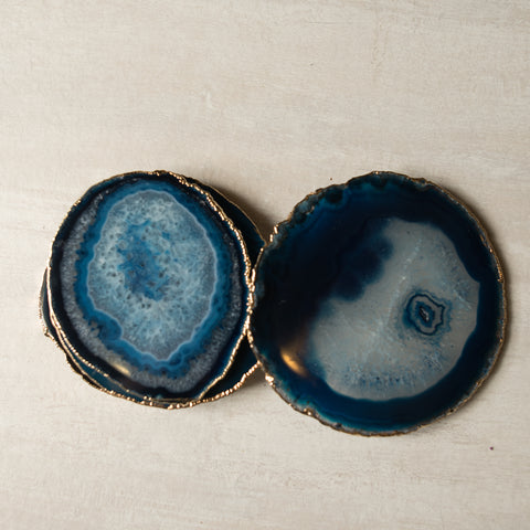 Blue Agate Coaster (6 Pcs/set)