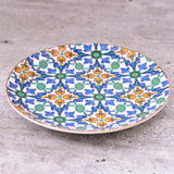 tapas plate, side plate, cake plate, cheese plate, turkish, design, tye tye, singapore, buy online, shop, blue, colourful, intricate, middle east, exclusive