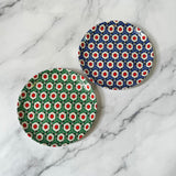 Dessert Plates  Cubic Print  (Set of 2)