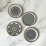 Dessert Plates Mandala  Print (Set of 4)