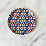 Dessert Plates  Cubic Print  (Set of 2)