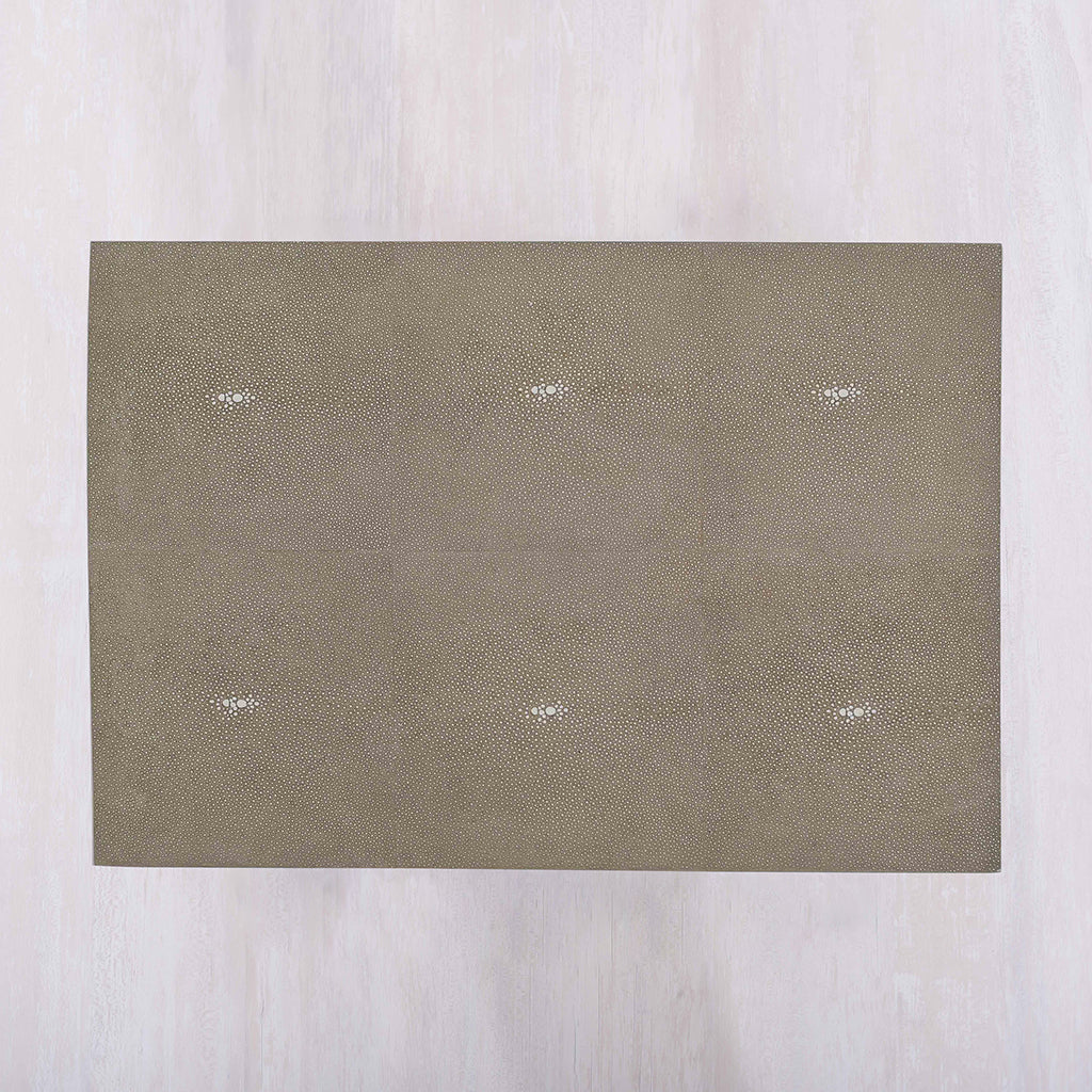 Faux Shagreen Placemats Taupe, table mats, dining mats, tye tye, singapore, buy online, shop online, rectangle, washable, wipe away, dining mats, green, 