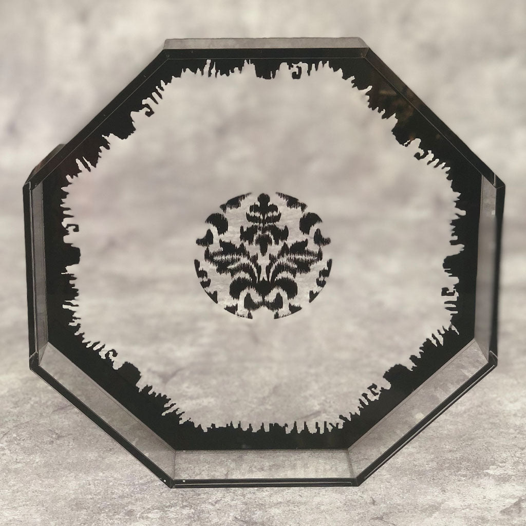 Acrylic Transparent Ikat  tray