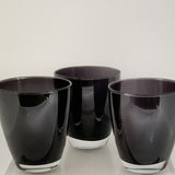 Black  Violet Glasses ( set of 6)