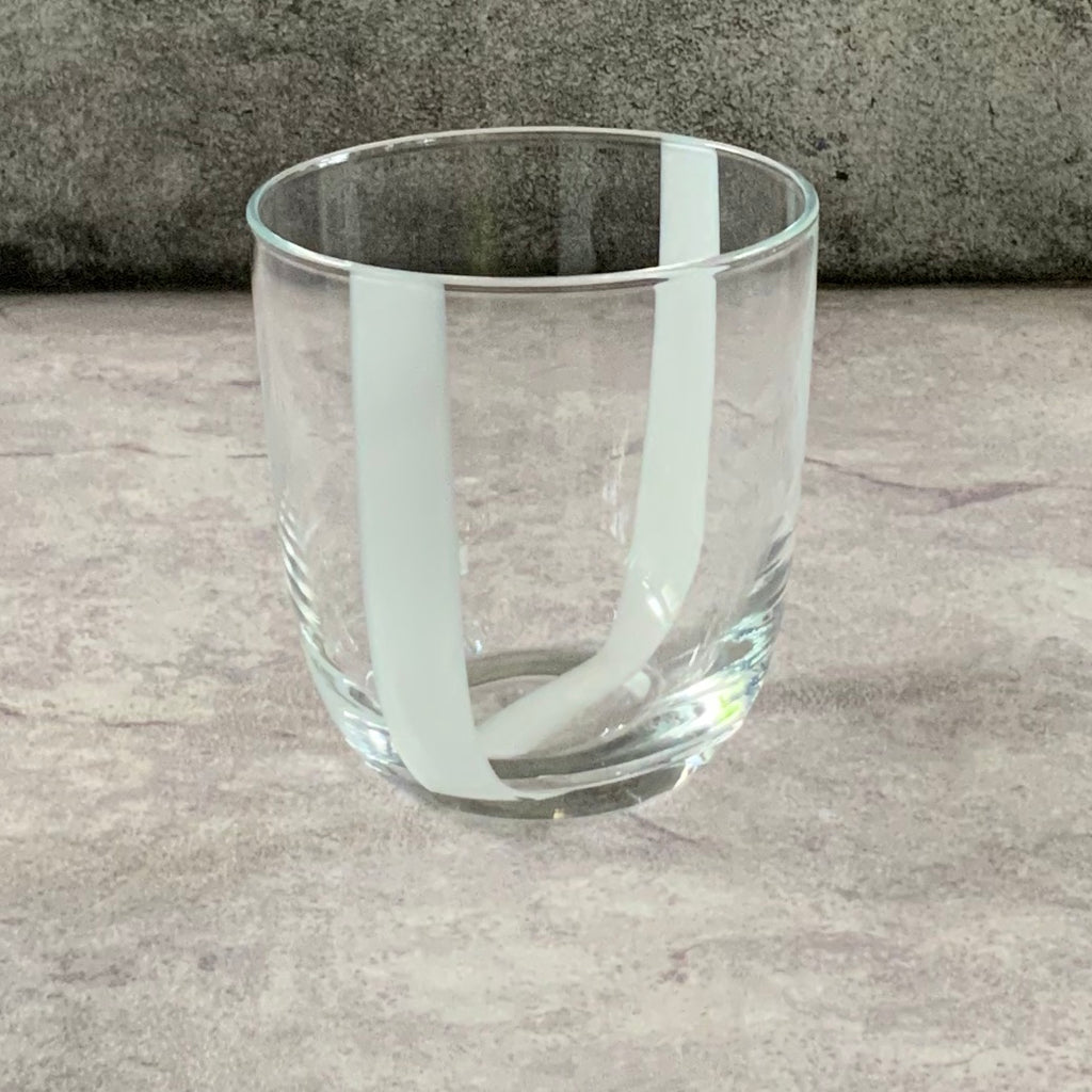 White Swirl Glasses ( set of 6)
