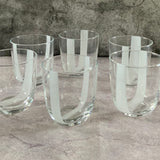 White Swirl Glasses ( set of 6)