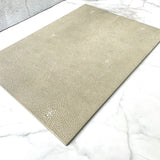 Faux Shagreen Taupe Rectangle  Placemat (Set of 4 )