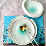 Ariel  Fish Design Dinner & Side Plates