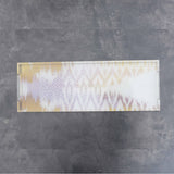 Ikat White and Gold Slim Tray
