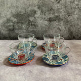 Iznik Ceramic Tea Set  (Set of 4)
