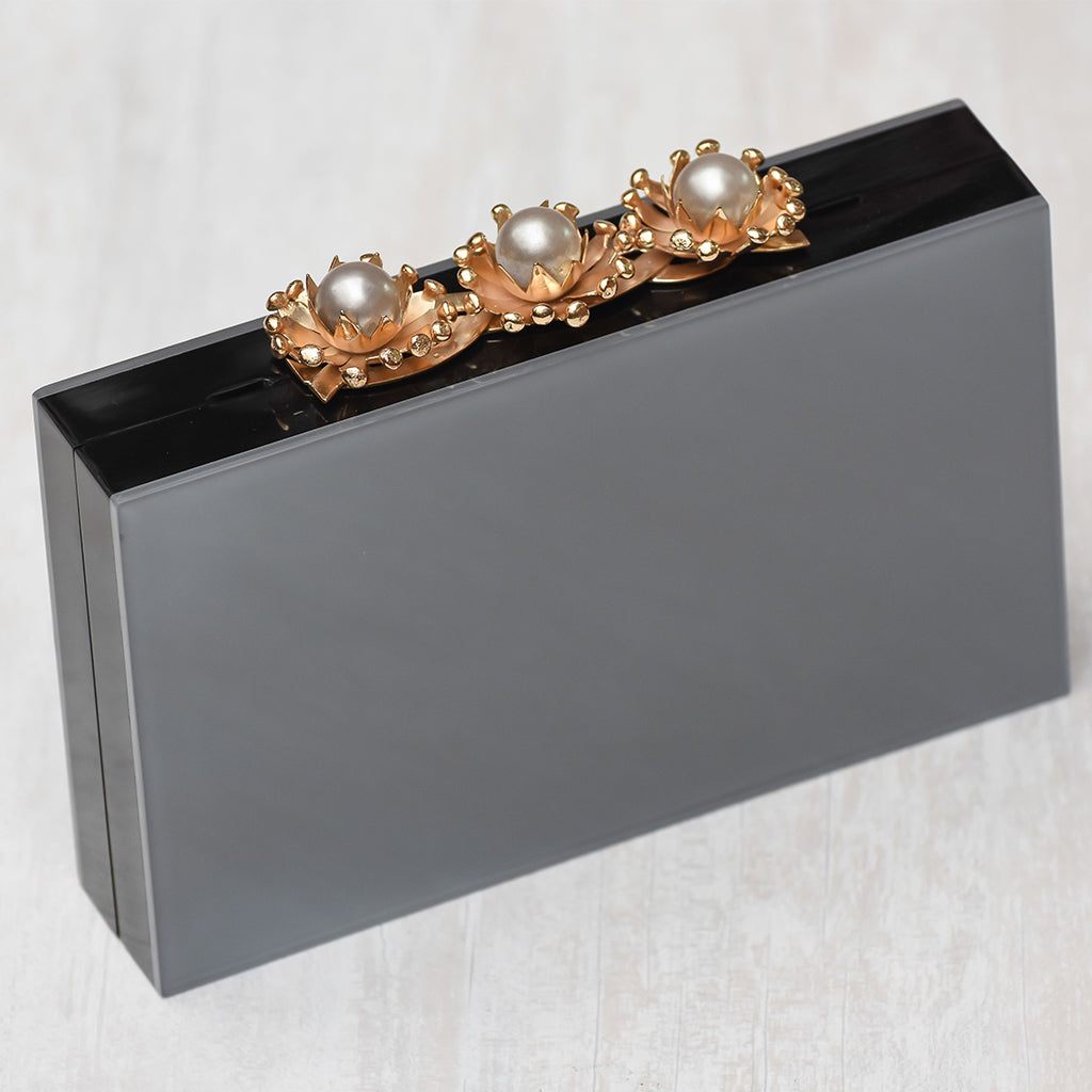 Onyx Glass Clutch